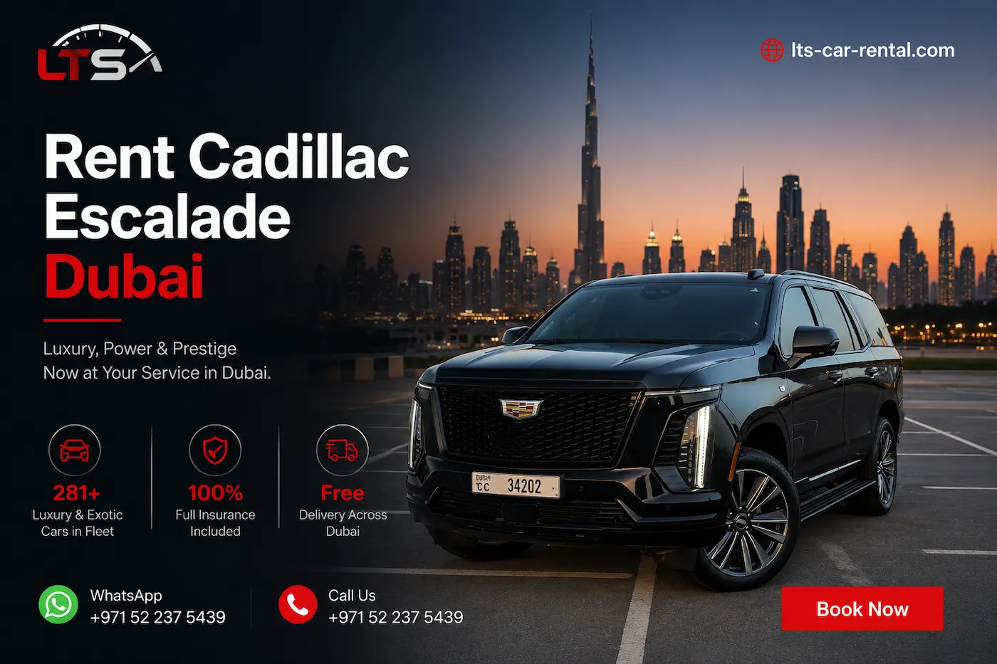 Rent Cadillac Escalade Dubai