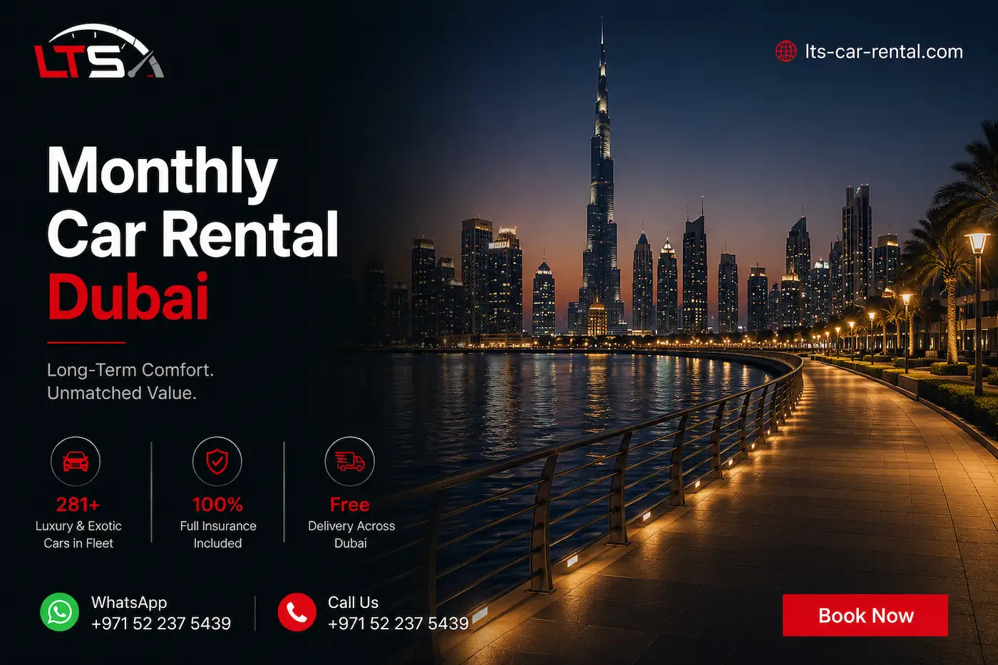 monthly car rental in Dubai