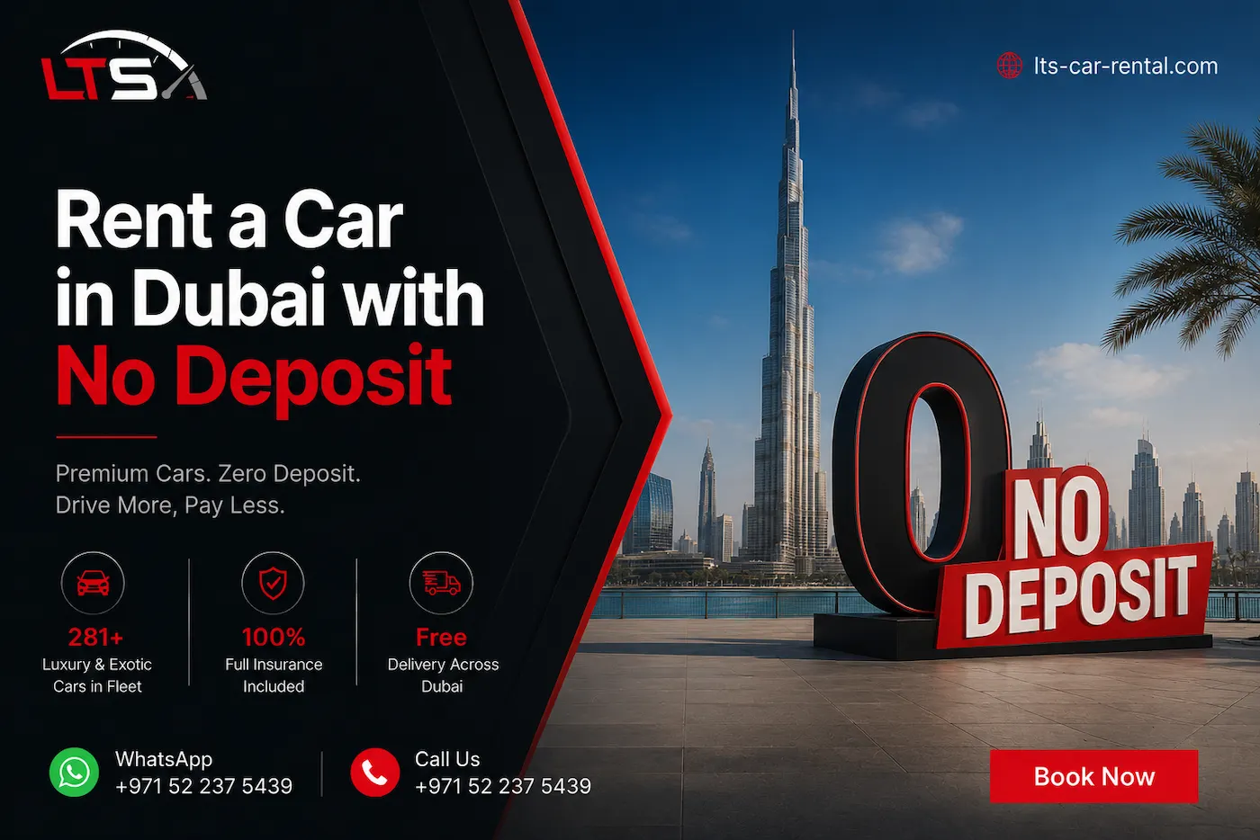 Rent a Car in Dubai with No Deposit